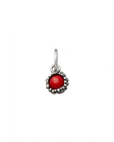 Coral Red Perlage Charm