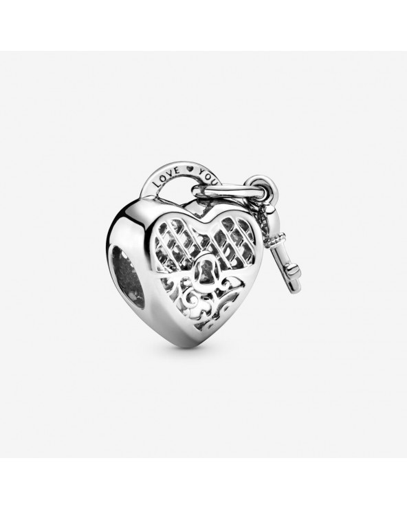 Pandora Charm con lucchetto e cuore Promessa d’Amore