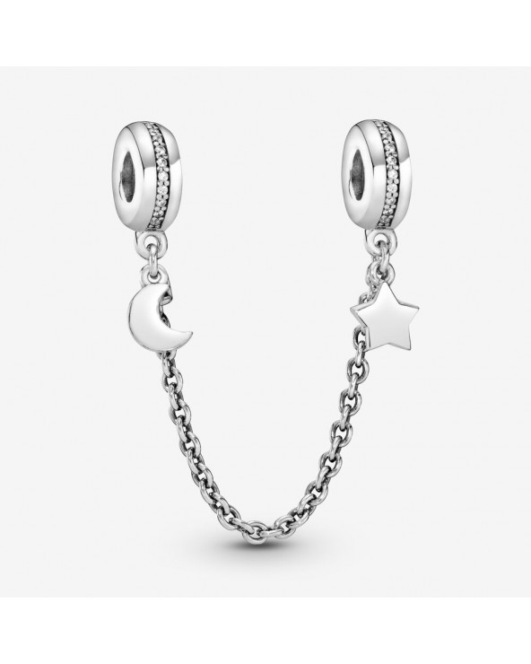Moon and star silver safety ch