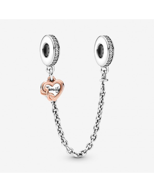 Heart and infinity sterling si