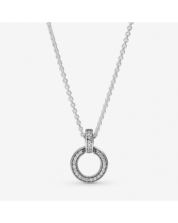 Double Circle Pendant & Necklace