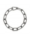 Ruthenium-plated link bracelet