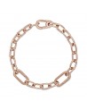 14k rose gold-plated link bracelet