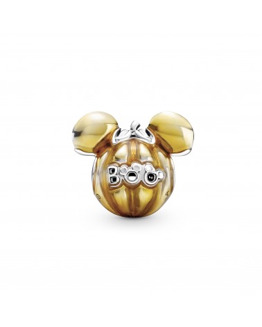 Disney Mickey Pumpkin sterling silver charm with transparent
