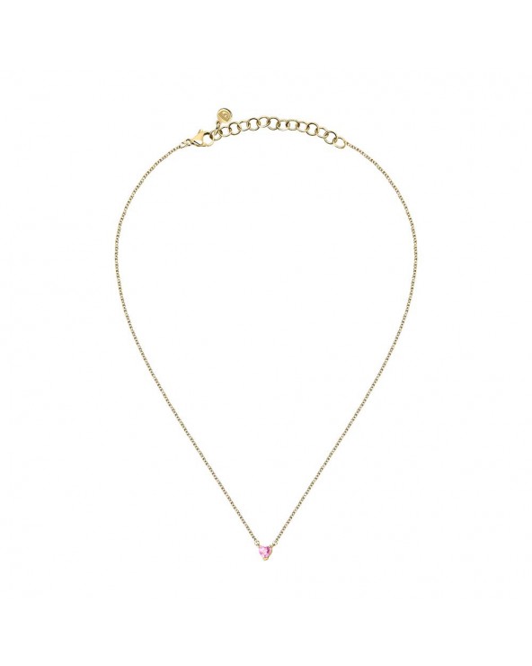 Collana Diamond Heart Oro e Rosa 38 cm