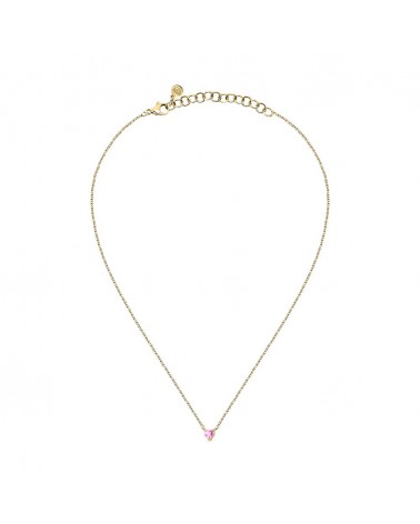 Collana Diamond Heart Oro e Rosa 38 cm