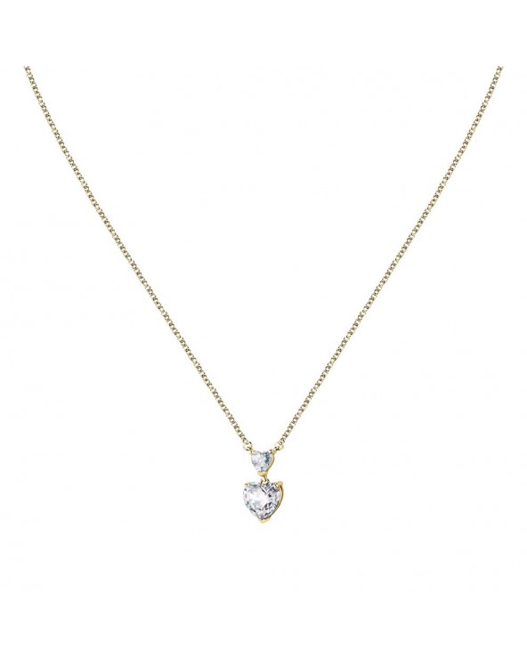 Chiara Ferragni Collana Diamond Heart Oro e Bianco 38 cm