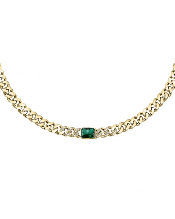 Collana Chain Oro e Verde 38 cm