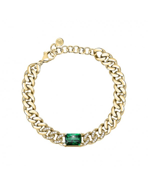 Bracciale Chain Oro, Bianco e Verde 170 mm