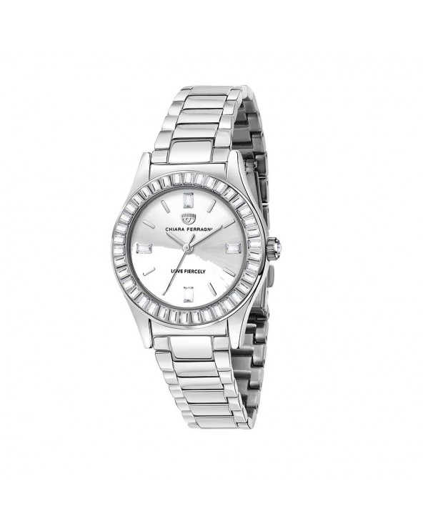 Contemporary Watch White and Stainless Steel 32 mm