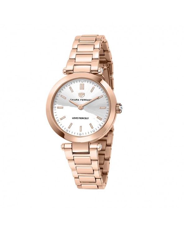 Lady Like Watch Silver and Rose Gold 34 mm