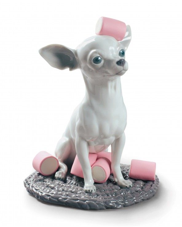 Figurina Chihuahua con marshmallows