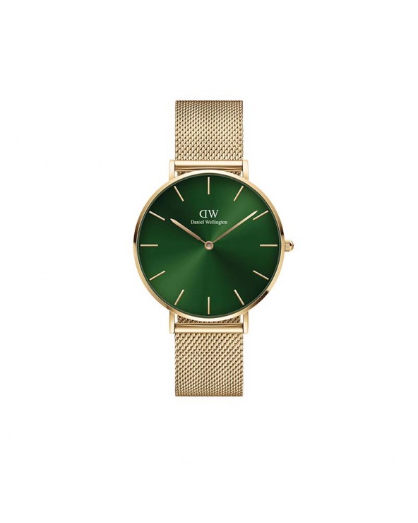 Petite Colored Emerald 36 mm Gold and Green Watch