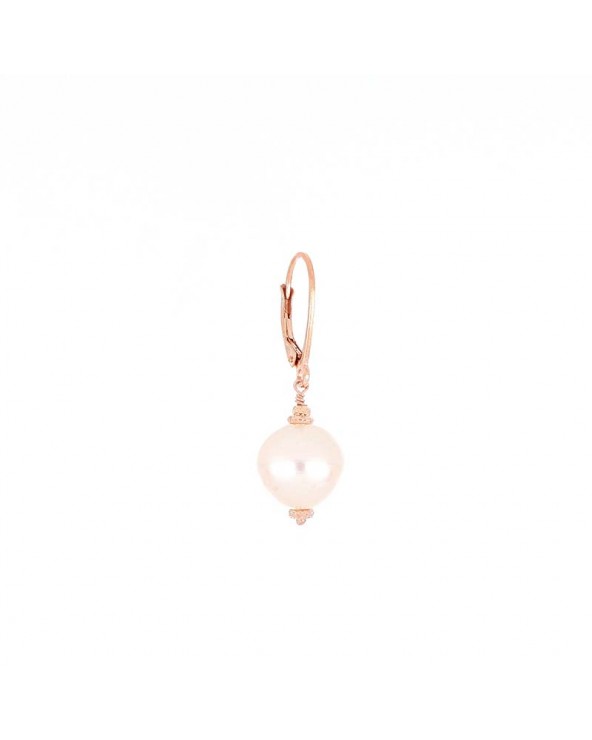 White Pearl Clasp Earring