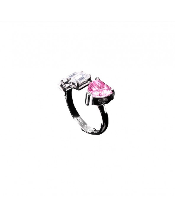 First Love Ring Silver, White and Pink