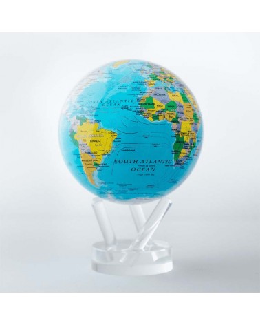 Mova globe 6 in - Blue Relief map with acrylic base