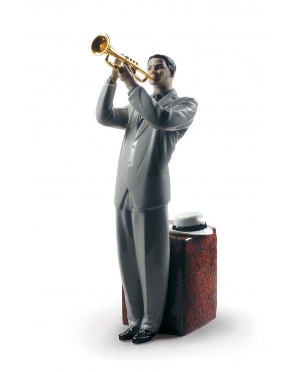 Lladrò Figurina trombettista jazz