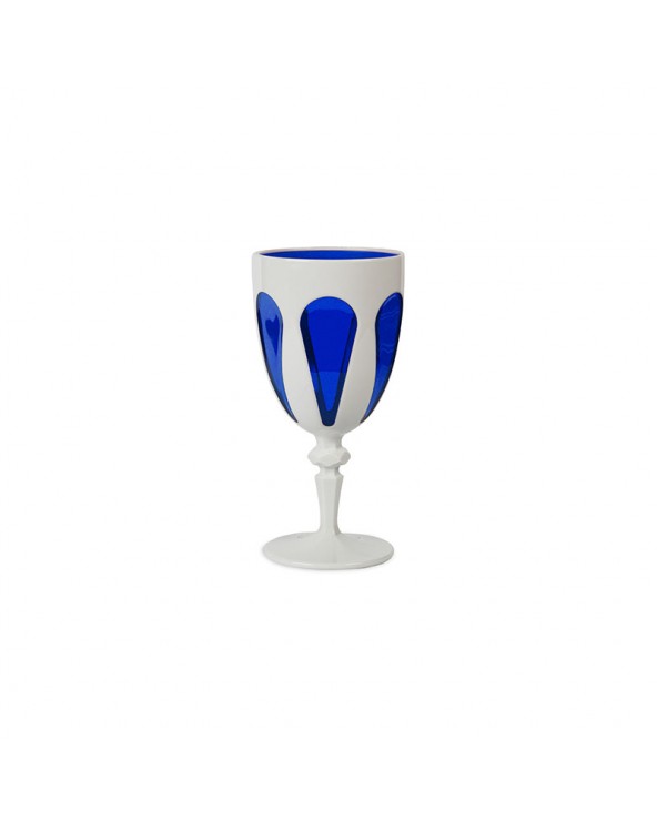 Bicchiere Vino Bianco e Blu