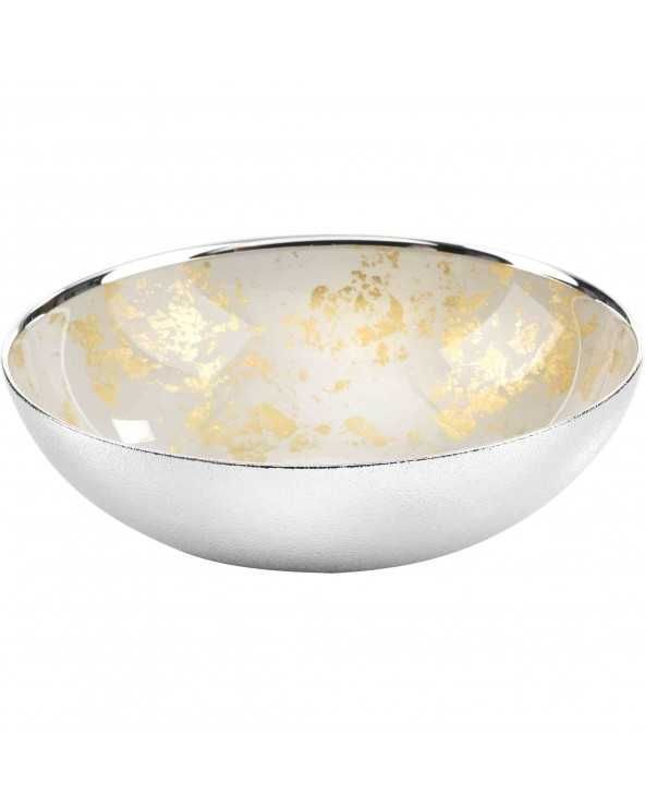 Foglia oro glass bowl