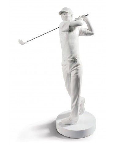 Figurina Campione di golf. Bianco
