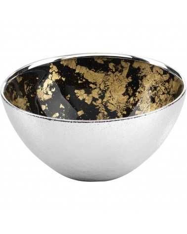 Foglia oro glass bowl