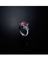 Multi Shape Coloured Crystals Princess Rainbow Ring