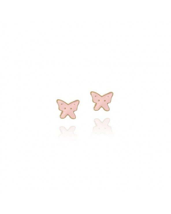 Orecchini bambina farfalla rosa