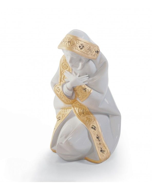 Figurina Natività Maria. Lustro oro