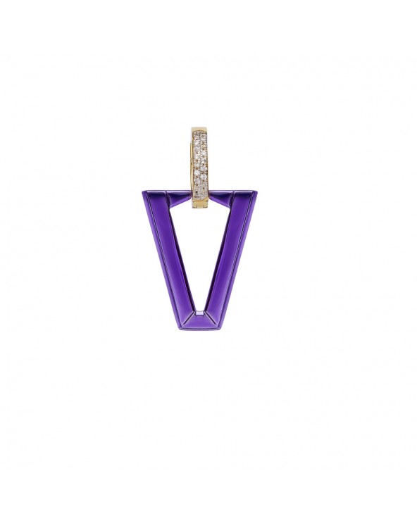 Valentina Ferragni Single earring uali metallic violet