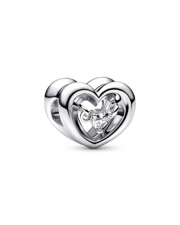Pandora Radiant Heart & Floating Stone Charm