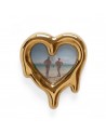 Seletti Mirror-Photo Frame "Melted Heart Gold"