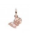 Pandora Butterfly 14k rose gold-plated dangle with cubic