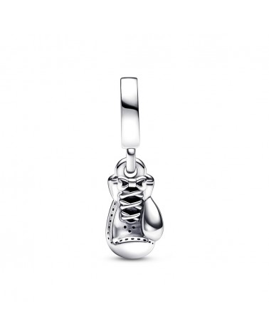 Pandora Boxing glove sterling silver dangle with pink enamel