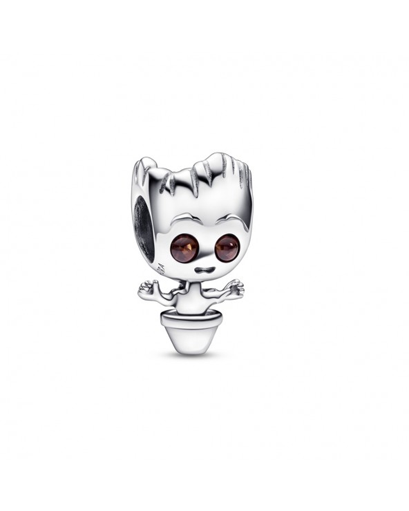 Pandora Marvel Baby Groot sterling silver charm with brown