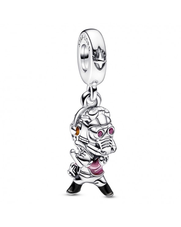 Pandora Marvel Star Lord sterling silver dangle with red cubic