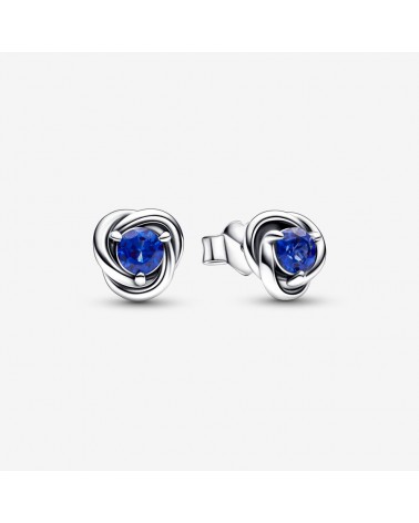 Pandora Stud earrings with princess blue crystal