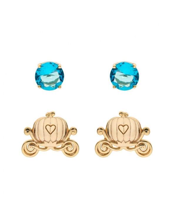 Disney Princess Earrings for Girl - Turquoise