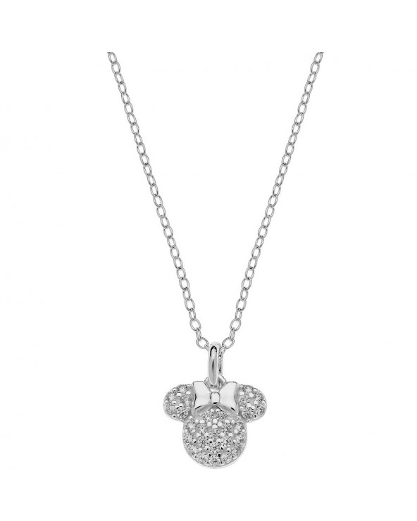 Disney Minnie Mouse Necklace for Girl - White