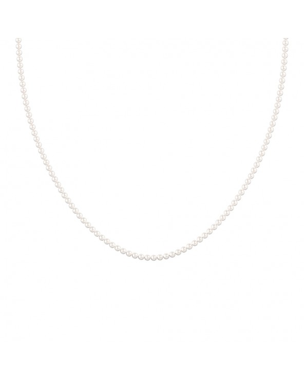 Collana di perle con chiusura in oro bianco 18kt.