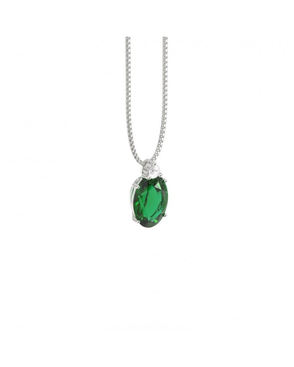 Ray Milano 18kt white gold choker with emerald