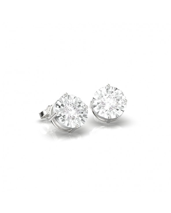 Ray Milano 18kt white gold earrings with diamonds