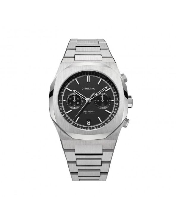 D1 Milano Watch Chronograph Bracelet 1.63" - New Nero