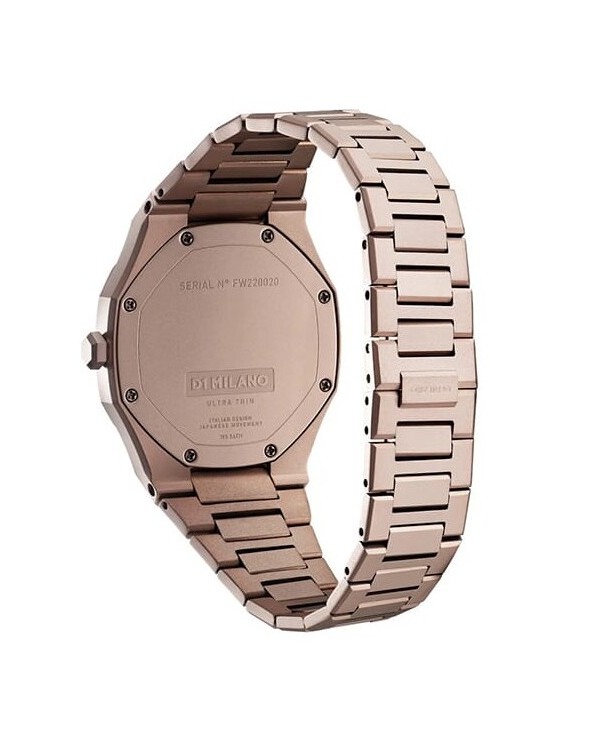 D1 Milano Watch Ultra Thin Bracelet 1.33" - Chocolatino