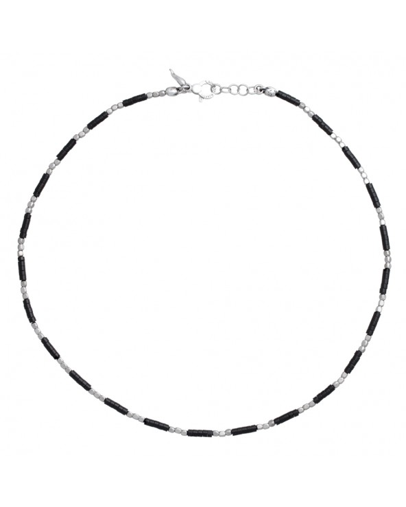 Giovanni Raspini Onyx and cubes necklace