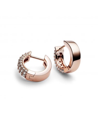 Pandora 14k Rose gold-plated hoop earrings