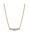 Pandora 14k Gold-plated necklace with clear cubic zirconia