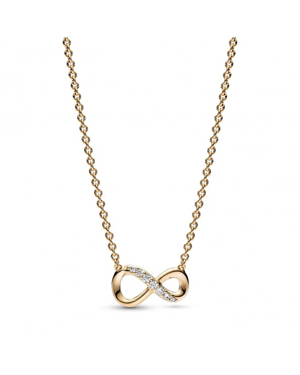 Pandora Infinity 14k gold-plated collier