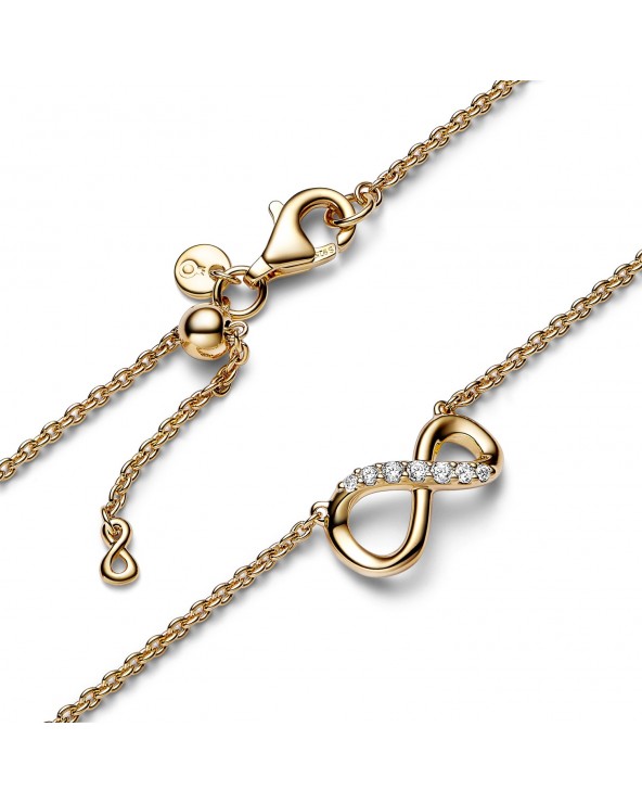 Pandora Infinity 14k gold-plated collier