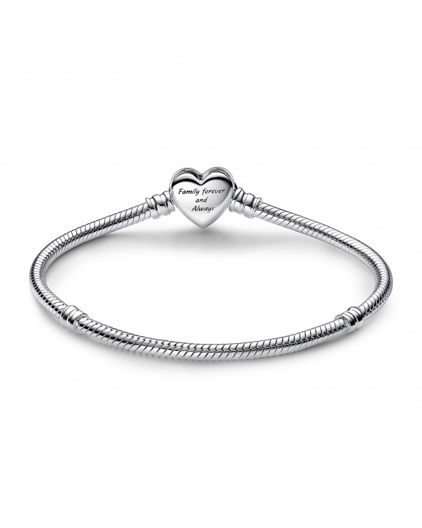 Pandora Snake chain sterling silver bracelet with infinity