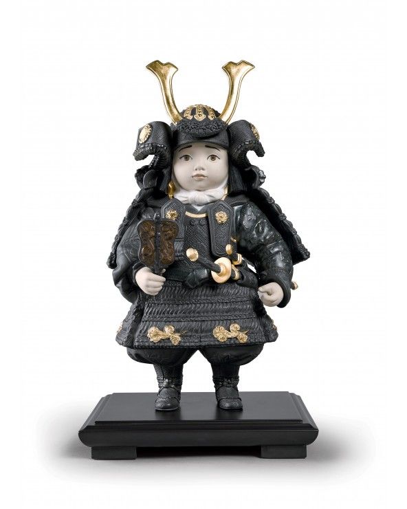 Figurina Bambino Samurai. Lustro oro